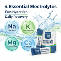 Poudre d'électrolytes sans sucre Rainwood en sachets OEM – Bâtonnets d'hydratation quotidiens pour l'hydratation