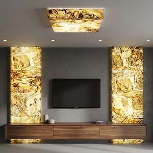 Revêtement mural en PVC mince et flexible translucide effet pierre, motif floral moderne, idéal pour la décoration intérieure d'appartements et de gymnases - Product Image 2