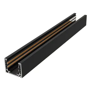 2024 High quality Modern Black magnetic track rail system Adjustable Luminous Body Aluminum accessories