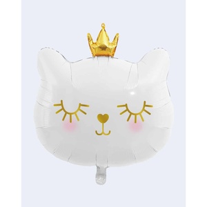 Palloncini in Plastica a Forma di Gatto Bianco 56cm per Decorazioni di Compleanno e Capodanno - Product Image 1