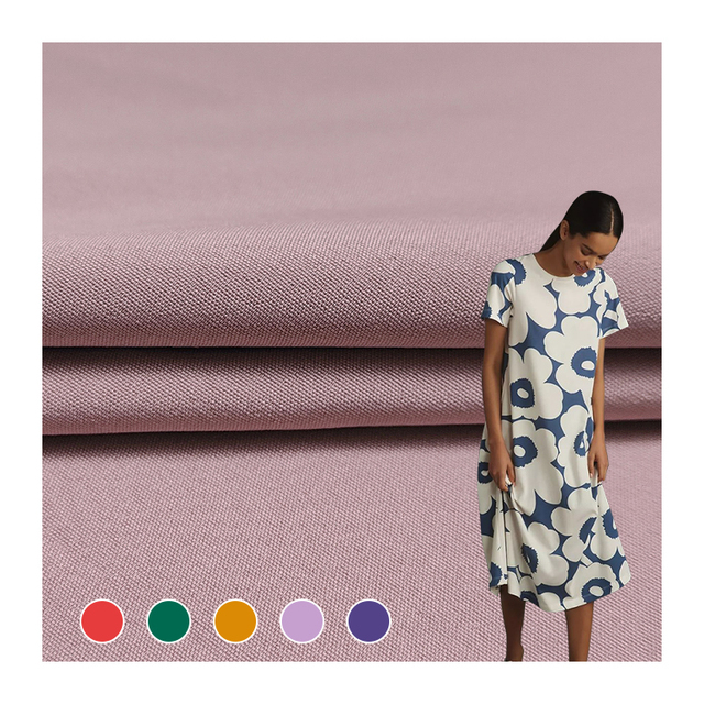 Custom Printed Solid 4Way Stretch Fabric Spandex Material, Polyester Four Way Stretch Fabric for Dresses/