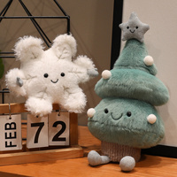 Ensemble de peluches baleines brodées mignonnes, jouet en peluche doux 100% polyester, décoration de Noël pour la maison, cadeau de fête pour enfants