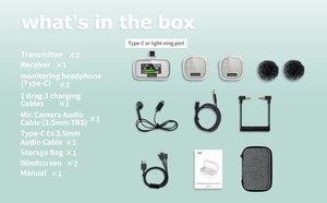 Nuevo Live Portable Mini USB Tipo C iPhone Lavalier Micrófono Inalámbrico Solapa Reducción de cancelación de ruido Grabación de 2,4 GHz - Product Image 6