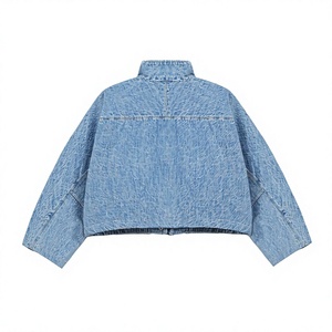 ELYSIAN INDUSTRIES Men's <b>Light</b> Blue Denim Jacket Regular Fit Button Fly Medium Wash High Street Style Eco-Friendly Breathable - Product Image 2