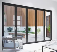 Australian Patio Soundproof Bifold Doors, Tempered Glass