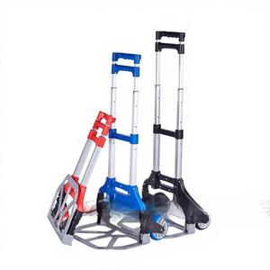 Katlanabilir El Arabası Çekme Arabası Küçük Römork Alışveriş Market Bagaj Arabası - Product Image 6