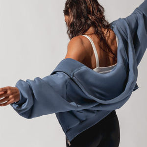 Felpe da donna <span class=keywords><strong>con</strong></span> cappuccio carine felpe autunnali per ragazze adolescenti felpe oversize Casual <span class=keywords><strong>con</strong></span> coulisse abbigliamento <span class=keywords><strong>con</strong></span> Zip e cappuccio Y2K <span class=keywords><strong>con</strong></span> tasca - Product Image 4