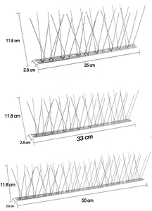 Nueva valla anti escalada pared Anti escalada disuasoria al aire libre plástico mejorado pequeña plaga anti gato palomas picos de pájaros - Product Image 2