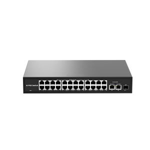 Hot Sale Unmanaged 24 10/100M Ethernet Ports + 2 10/100/1000M Ethernet Ports + 1 1000M SFP Optical Port Industrial <b>POE</b> <b>Switch</b> - Product Image 2
