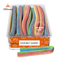 Bandes de ceinture colorées en vrac pour poudre aigre bonbons gommeux à la réglisse vente en gros
