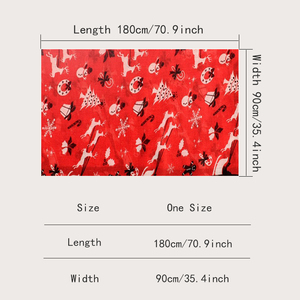 Personnalisé Coton Ligne Voix Noël Foulards Femmes Écharpe Châle Hiver Femmes Châle Wrap Cape Tippet Cappa - Product Image 3