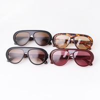 9991 Nouvelles Marques de Mode Tendance Lunettes de Soleil Classiques Surdimensionnées Aviation UV400 PC Monture Fine Logo Personnalisé Designer Hommes Femmes