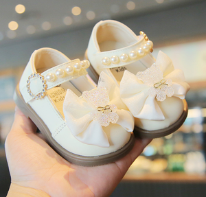 Nouvelles chaussures pour bébé, premières chaussures de marche, bout rond, en cuir, ours, princesses, chaussures pour bébés filles - Product Image 4