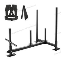 Prowler 450 lb Kapasitas Besar Alat Latihan Sled Ski Logam Resistensi Ekstra Penyimpanan Mudah Tarik Dorong Latihan-Olahraga Hiburan Produk