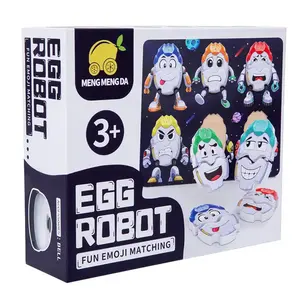 子供エギーロボット式マッチングゲーム3D漫画ジグソーパズルおもちゃ木製教育玩具