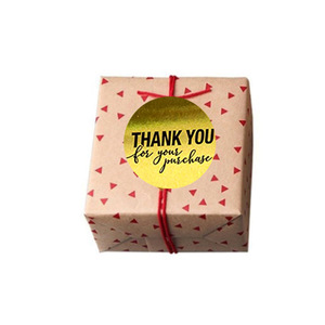 Lot d'autocollants ronds dorés « Merci pour votre achat » – Autocollants cadeaux et de papeterie 1 pouce - Product Image 6