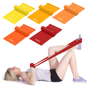 Bande de Résistance en Latex Orange Dégradé Personnalisée pour Pilates, Yoga, Danse, Étirements, Exercices Poitrine, <span class=keywords><strong>Dos</strong></span>, Hanches, Bras, Jambes, Taille - Product Image 1