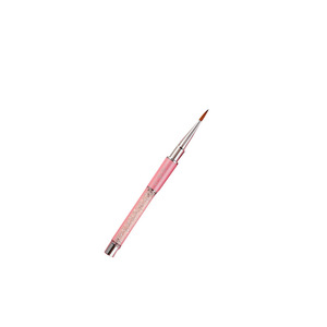 Pinceau à ongles en gel UV à poils plats en nylon pour la décoration florale linéaire avec couvercle, outil de manucure pour salon de beauté - Product Image 4