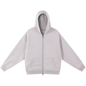 Sweat à capuche Healy personnalisable, style rétro américain, épais (420g), avec fermeture éclair double, pour homme, veste cardigan basique tendance automne/hiver - Product Image 3