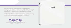 Batería de Almacenamiento Solar LiFePO4 FOX EP12 de 12 kWh para Sistemas de Energía Doméstica - Product Image 4