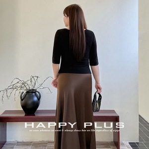 Runqi - Top de Punto con Cuello en V y Encaje para Mujer, Manga Tres Cuartos, Corte Ajustado, Suave, Talla Grande, Moda Primavera - Product Image 3