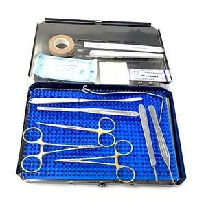 13pcs ENT Rhinoplasty Surgical Instruments Set with Surgical Tissue Forceps Nasal Stripper Cartilage Hook