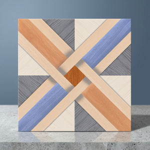 Carreaux de sol en céramique semi-mat effet pierre métallique 40x40cm, porcelaine émaillée, pour la décoration intérieure de salle de bain - Product Image 4