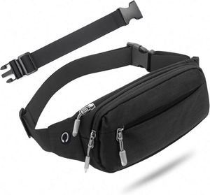 Échantillon gratuit Sac banane tendance en cuir PU pour voyage, sport, randonnée, cyclisme, pêche, course à pied - Product Image 1