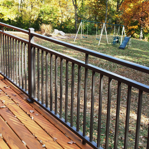 Système de garde-corps en aluminium sur mesure <span class=keywords><strong>pour</strong></span> porche, terrasse, balcon et <span class=keywords><strong>escalier</strong></span>, avec <span class=keywords><strong>quincaillerie</strong></span> complète, installation facile <span class=keywords><strong>pour</strong></span> extérieur et intérieur, garantie de 2 ans - Product Image 2
