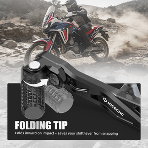 Levier de changement de vitesse pliable NICECNC CRF1000L CRF1100L pour <span class=keywords><strong>Honda</strong></span> <span class=keywords><strong>CRF</strong></span> <span class=keywords><strong>1000L</strong></span> Africa Twin de 2016 à 2019 <span class=keywords><strong>CRF</strong></span> 1100L Africa Twin de 2020 à 2025 - Product Image 3