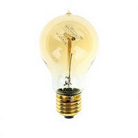Ampoule Edison en verre décorative artistique créative personnalisée A60, filament de tungstène rétro nostalgique, 25-60W 240V