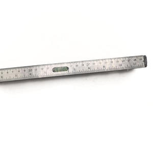 14 "argent 360 degrés haute précision torpille en aluminium 3 bulles niveau à bulle mesure avec règle - Product Image 6