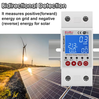 Disjoncteur intelligent Wi-Fi avec compteur d'énergie, minuterie bidirectionnelle, mesure de fuite à la terre et protection contre les surtensions/sous-tensions EAMPDW-TY-63D