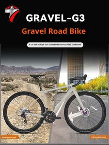 Vélo de route en aluminium, vélo de gravier tout-terrain, vélo d'endurance en alliage d'aluminium, frein à disque, 12 vitesses, vélo de gravier complet pour hommes - Product Image 2