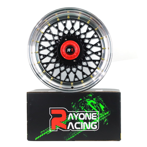 Rines de Aleación para Auto China Flow Formed DX163 Deep Dish <span class=keywords><strong>BML</strong></span>+Gold Rivets de 15 y 17 Pulgadas con Doble PCD - Product Image 2