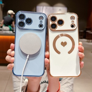 Funda Magnética para Teléfono, Elegante, de Alta Calidad, con Recubrimiento Electrolítico, Color Sólido, Resistente a Impactos, para 17 Air, 16, 15, 14 Plus, 13, 12, <span class=keywords><strong>11</strong></span> <span class=keywords><strong>Pro</strong></span> <span class=keywords><strong>Max</strong></span> - Product Image 2