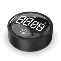 Nouveau minuteur numérique rotatif intelligent à commande vocale, fixation magnétique, en ABS, avec alertes, pour cuisine, affichage visible