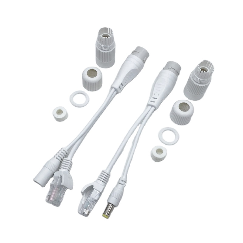 Poe-разъем, штекер RJ45, разветвитель с питанием от сети Ethernet, адаптер для камеры с разъемом постоянного тока 2,1*5,5 мм