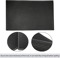 Tapis de bar en caoutchouc écologique certifié non phtalate en relief 3D avec logo personnalisé Accessoires de décoration de table au design moderne gratuits