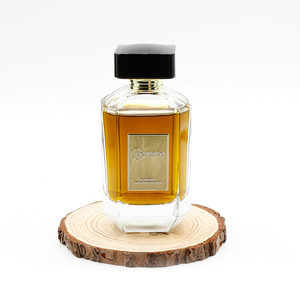 Botella de Perfume de Vidrio Transparente Irregular de Lujo Personalizada de Oriente Medio, 30ml, 100ml, 50ml, 20ml, con Pulverizador y Tapa Dorada - Product Image 5