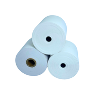 Étiquette thermique autocollante Dingfeng, directement de l'usine, personnalisée, étanche, 100% pâte de bois, pour emballage, 80mmx80mm, pour caisse enregistreuse et ATM