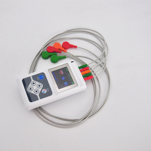 <span class=keywords><strong>CONTEC</strong></span> 3 canaux Holter ECG Equipment 24-Hour Record EKG Machine Portable Electrocardiogramme - Product Image 4
