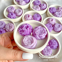 Lilin Aroma Mini Bunga dengan Label Nama Kustom, Lilin Kedelai Buatan Tangan 100% Alami, Hadiah Pernikahan Mewah Arab, Souvenir Pesta