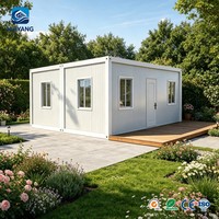 Maison modulaire moderne de 20 pieds, type conteneur, avec 3 chambres, idéale pour usage résidentiel, bureau à domicile et studio.