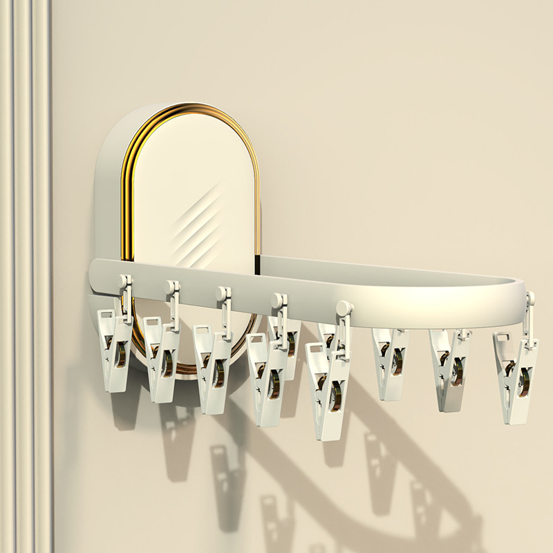 Small size (electroplated cream white) 11 hooks