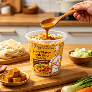Nouilles Udon au <span class=keywords><strong>Curry</strong></span> Fraîches en Gros d'Usine, Nouilles Japonaises Fraîches Moelleuses et Tendres, Approvisionnement en Vrac pour l'Exportation - Product Image 1