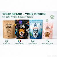 Sachets personnalisés imprimés pour friandises pour chiens, refermables, autoportants, pour emballage de snacks pour animaux de compagnie, usine OEM/ODM pour la vente en gros