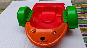 Bateau à aubes en plastique pour enfants, jouet aquatique, bateau ferry pour piscine, usage intérieur/extérieur, parc d'attractions commercial, taille S/L - Product Image 3
