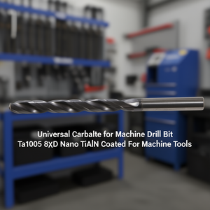 Foret universel en carbure Ta1005 8xD Nano TiAlN revêtu pour machines-outils - Product Image 3
