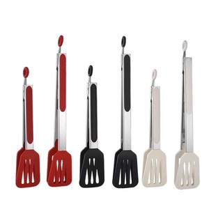Pinzas de Silicona para Alimentos, Acero Inoxidable, 7, 9 y 12 Pulgadas, Pinzas para Pan y Buffet, para Uso en la Cocina - Product Image 5